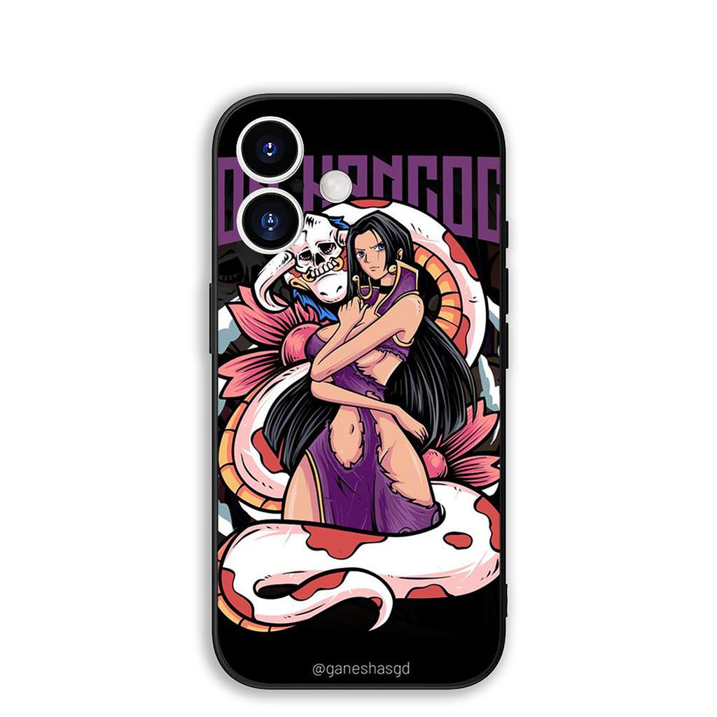 Cover for Apple iPhone 17 16 Plus 13 12 Pro Max Mini X XR Xs ProMax 16E 15+ 17+ Air Phone Case Zoro One Pieces Luffy Boa Hancock