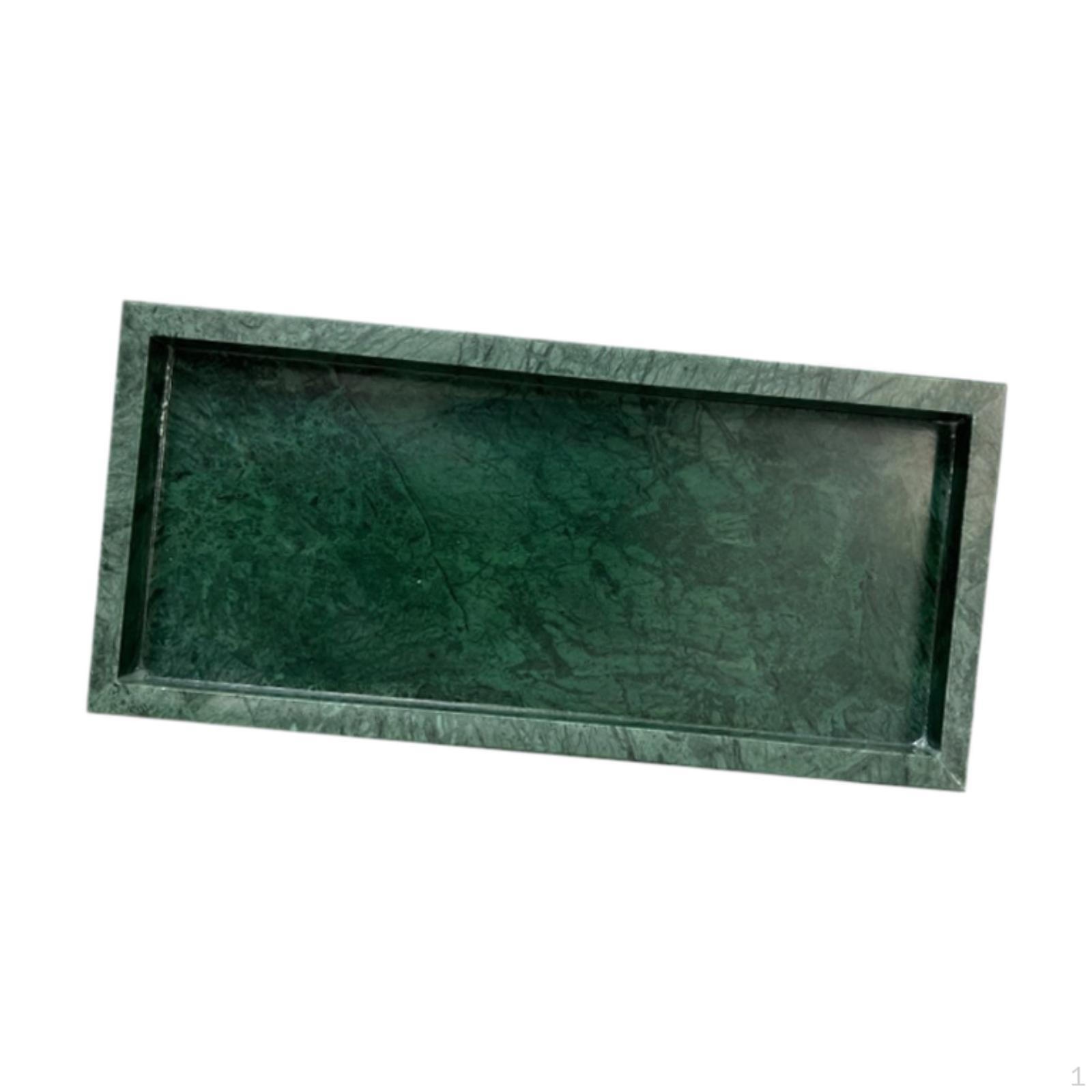 

Элегантный мраморный сервировочный поднос для использования в ванной комнате и кофейне Green