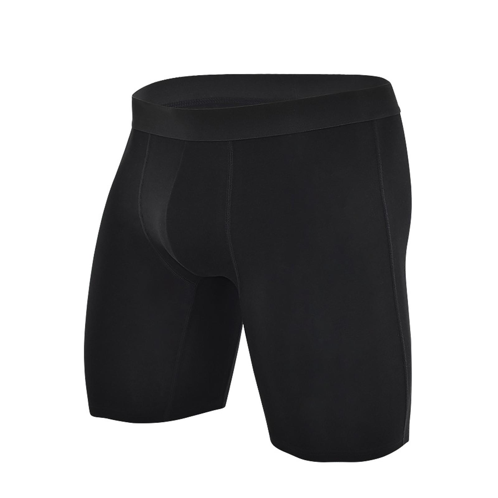 

Men s Cotton Long Leg Sports Short Pants Breathable Comfortable Men Underwear Boxer Shorts Soft Elastic Lengthen Male Underpants XXXXL чёрный