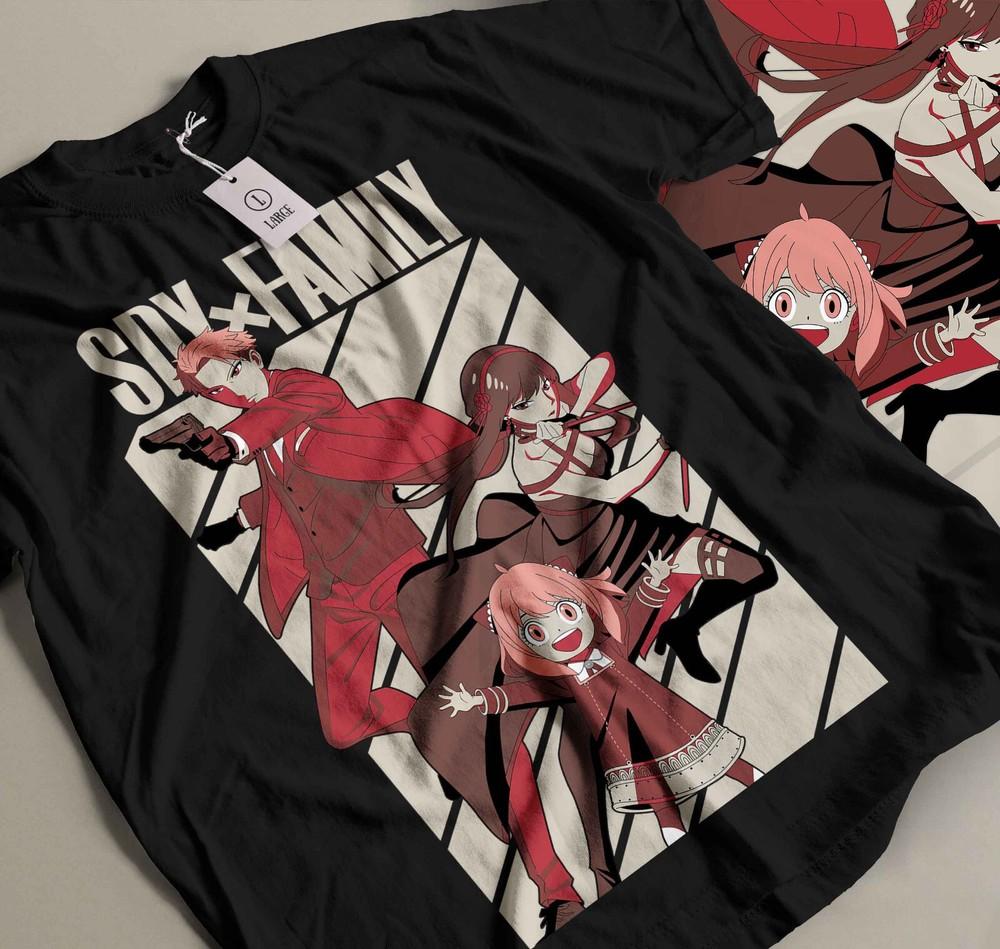 

SPY x FAMILY New 2022 T-shirt Loid,yor,Anya,Bond,Forger Style unisex shirt 226 L