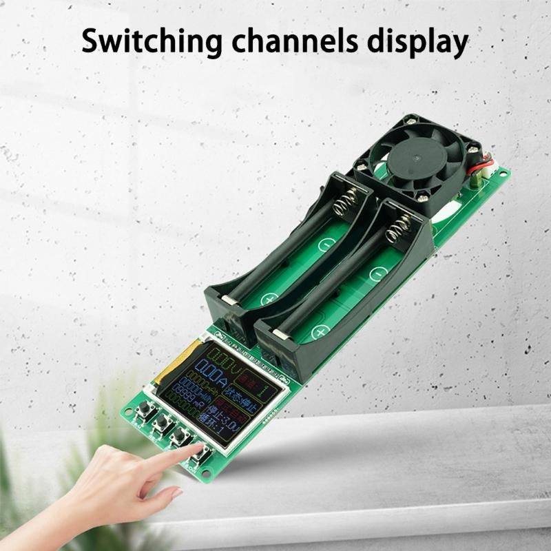 Professional Double Channel Battery Capacity Tester Automatic Cycling Mode Internal Resistance Measurement