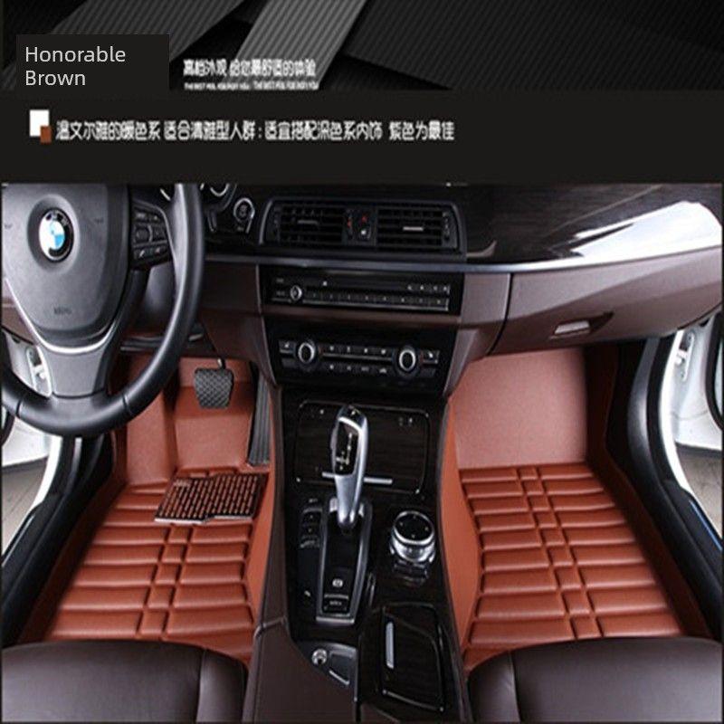 

Jinpeng Zhen Guanrong Crown Collar Crown Dedicated New Energy Electric Four-Wheel Car Foot Mat Elderly Scooter Driver & Passenger Side - Brown
