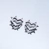 Punk Titan-Stahl Dorn Ohrstecker für Damen Herren Ohrklemme Lustiger Street Hip Hop Ohrring Gotischer Schmuck Geschenk