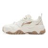 Li Ning Tianji 3 Rutschfest Dämpfung Abriebfest Leicht Niedrig geschnitten Skateboard Schuhe Damen Weiß Grau AGCV086-3
