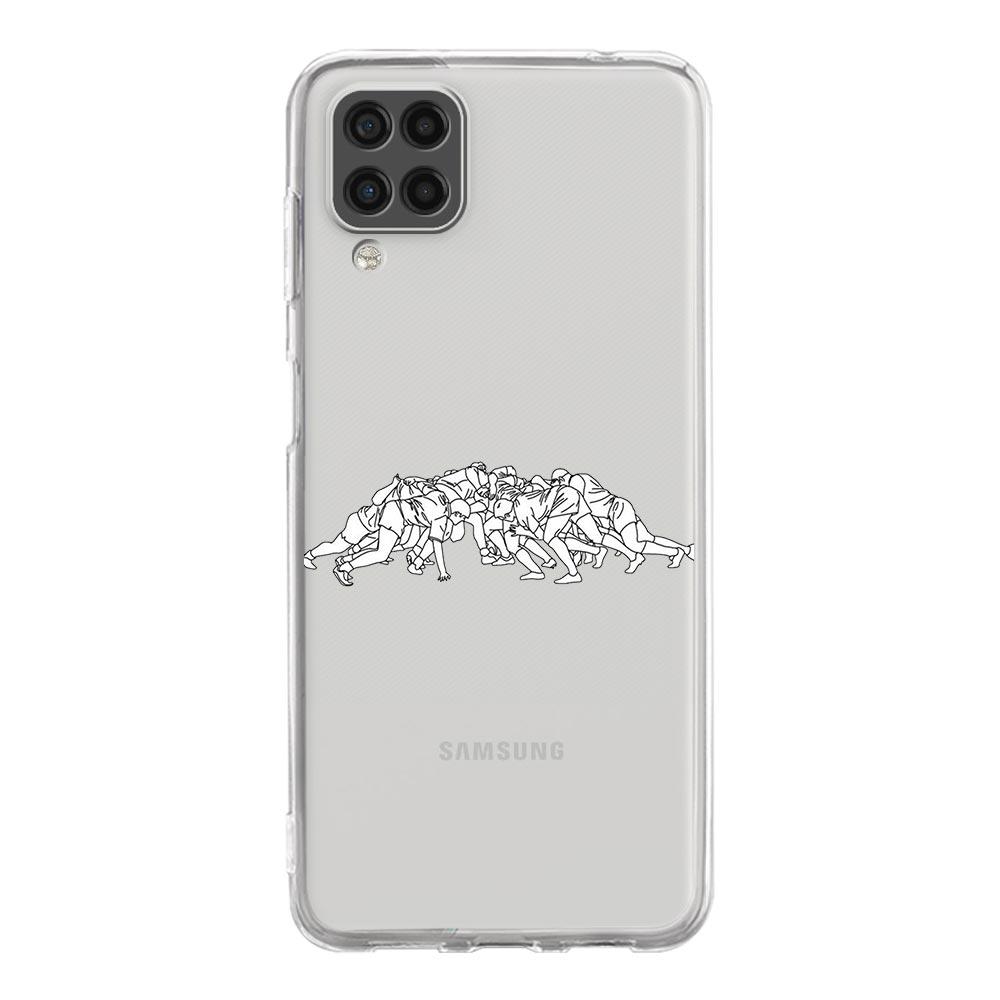 

Phone Case For Samsung A13 A33 A35 A55 A73 A53 A23 A51 A71 A21S A12 A31 A41 A05s A03S A15 A25 A32 5G Clear Cover Rugby Ball Samsung A73 5G