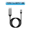 USB-C to HDTV Adapter - 4K at 30Hz, USB 3.1 Compatible Cable for MacBook, PC, and Monitor HDMI Connection
