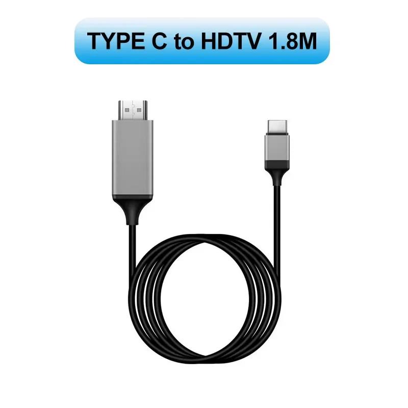 USB-C to HDTV Adapter - 4K at 30Hz, USB 3.1 Compatible Cable for MacBook, PC, and Monitor HDMI Connection