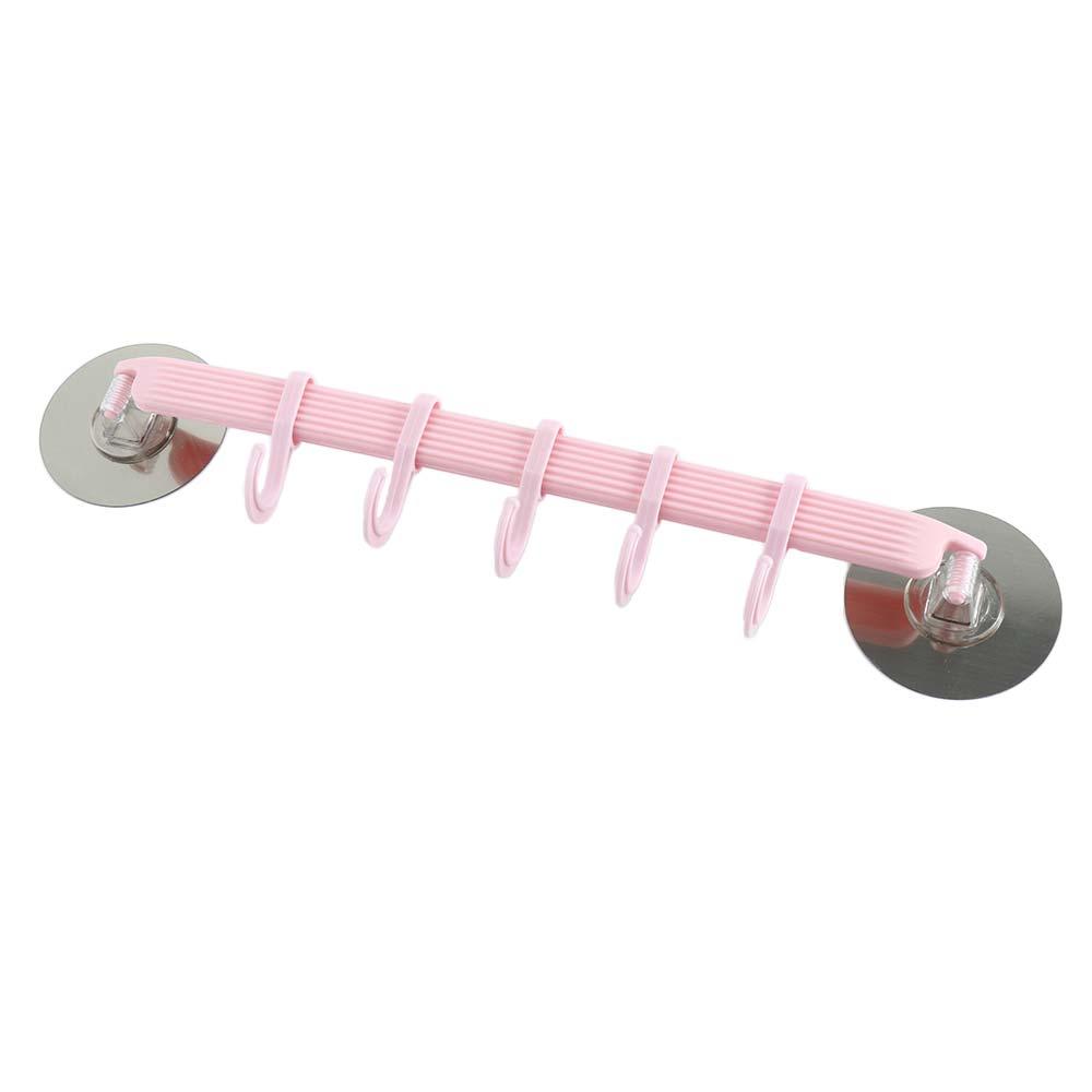 Wall Mounted Bathroom Accessories Hanging Shelves Organizer Hook Kitchen Supplies Key  Rack