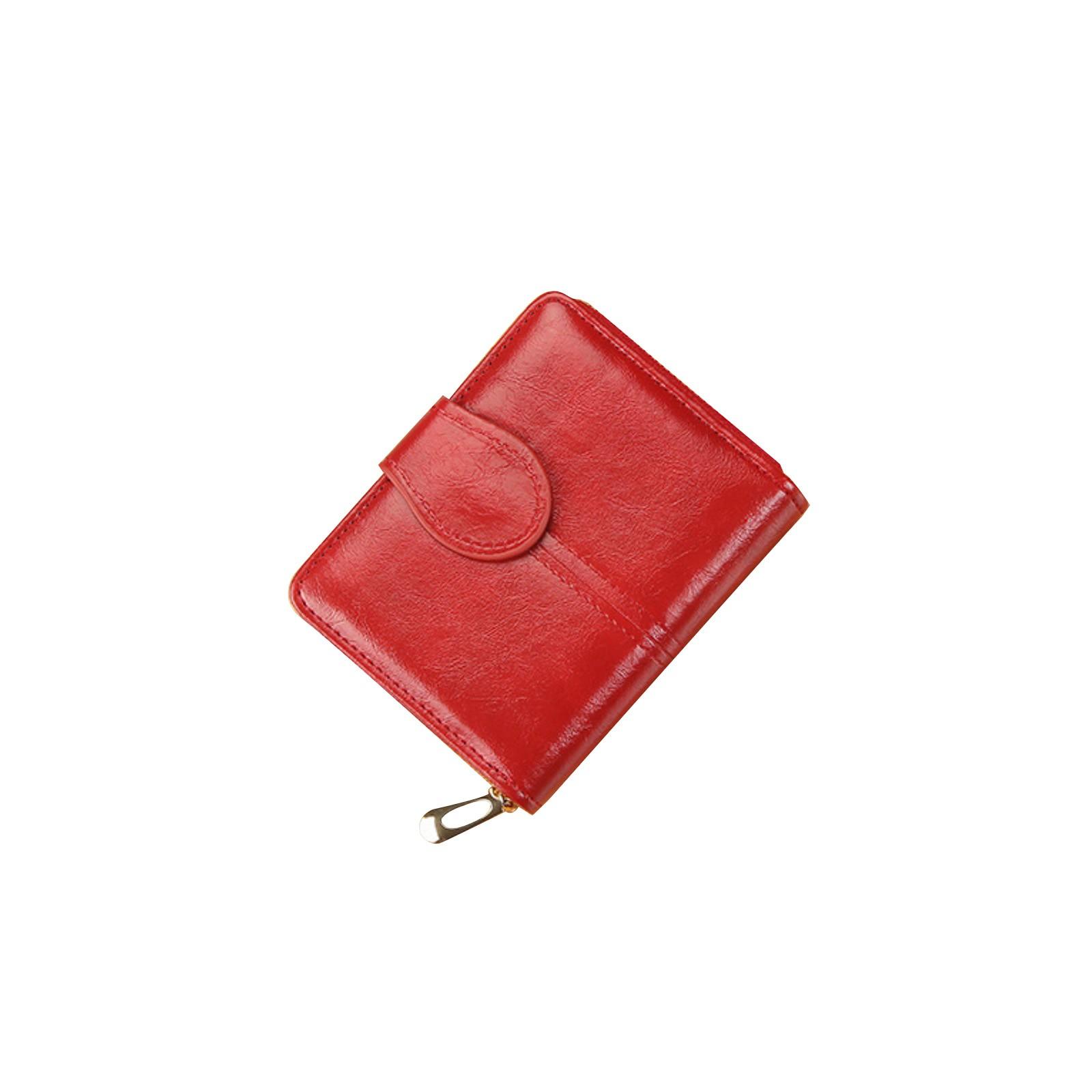 

Женский короткий держатель для карт, Маленький свежий кошелек на молнии, Двухслойная монетница One Size