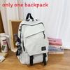 Big Capacity Simple Backpack With Letter Print Design And Waterresistant Fabric