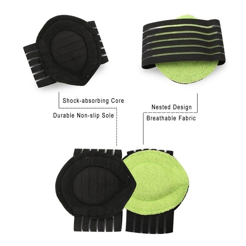 1 Paar Fußgewölbestützkissen, Fußgewölbeschutz Ortic Einlegesohlen Lindern Schmerzen Plantarpolster Ärmel