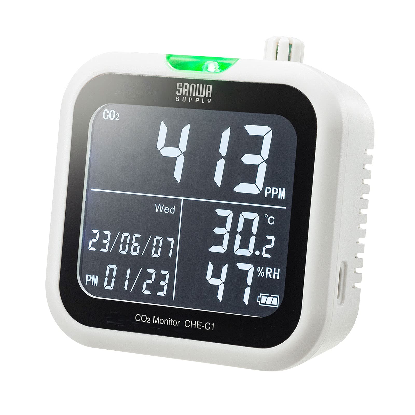 

Sanwa Supply CO2 Carbon Dioxide Meter with Temperature and Hygrometer CHE-C1