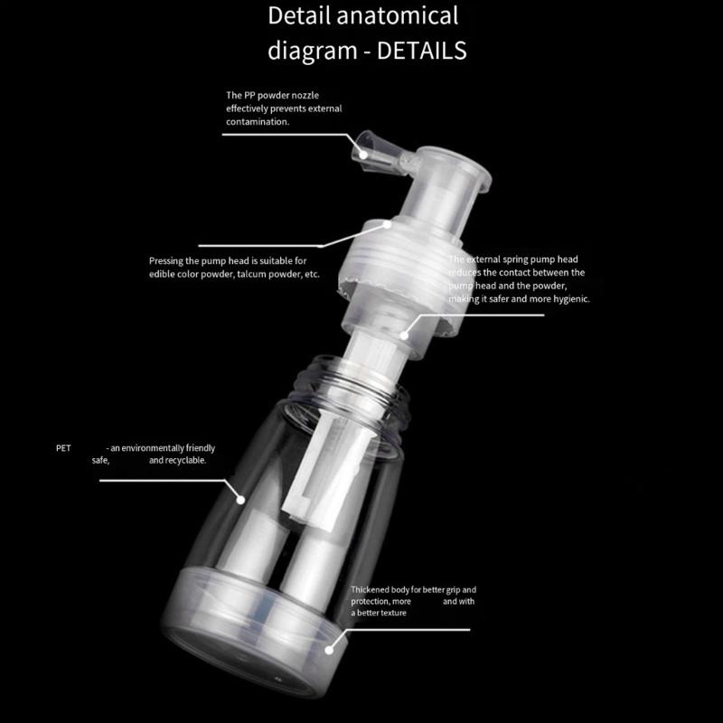 Precisions Mist Powder Sprays Bottle for Uniform Application in Makeup Setting and Personal Care Routines