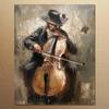 Stampa su Tela Hasidica Arte da Parete Grande Giudaica Uomo Ebreo che Suona Musica Poster HD Immagine Stampata Soggiorno Moderno Decorazione per la Casa