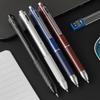Refillable Metal Multifunction Pen Press Type 4-in-1 0.5mm Mechanical Pencil Gravity Sensor 3 Color Ballpoint Pen Student