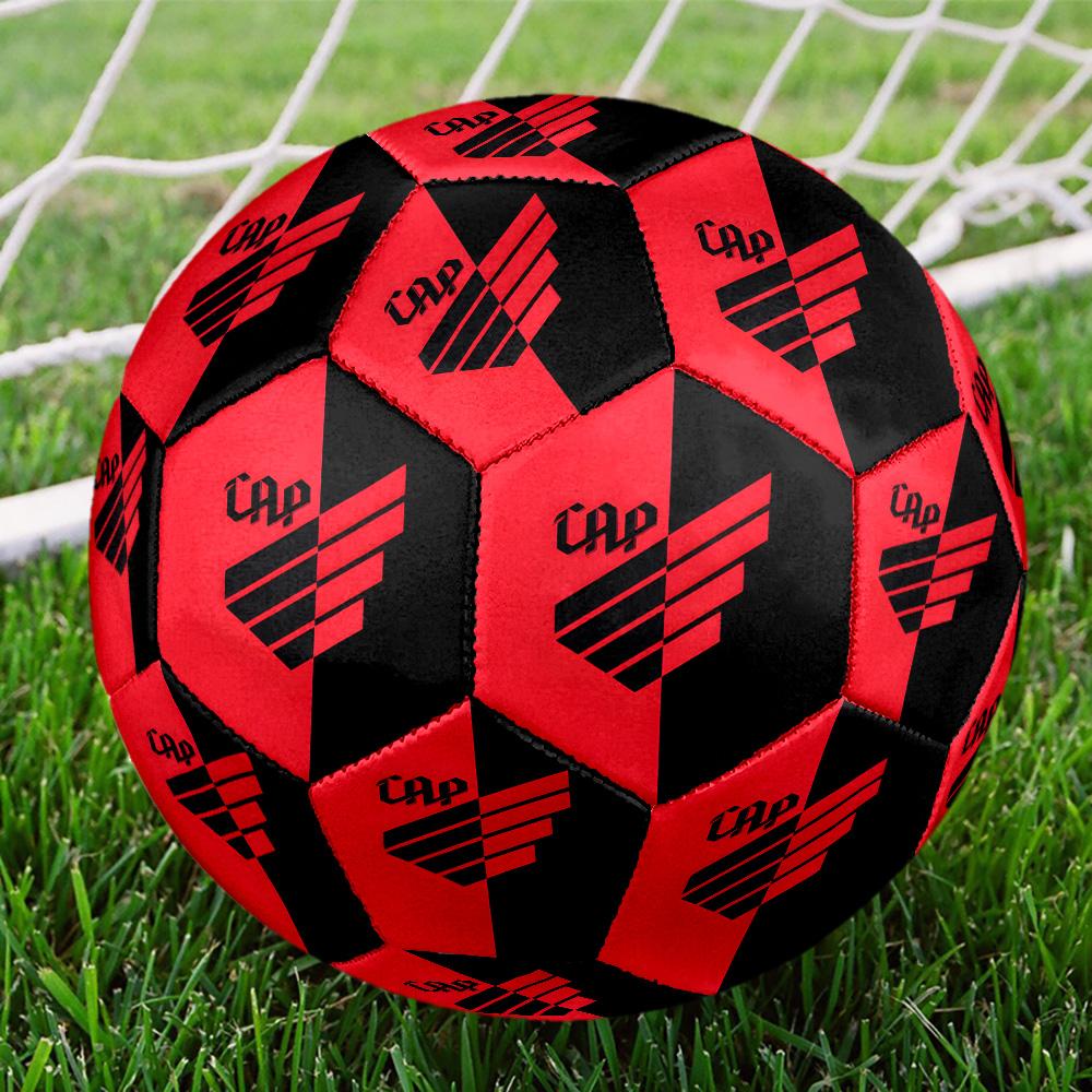 Red And Black Sport Emblem Printed Size 5 Soccer Balls, High-Quality, Anti-Slip, Protective Football, A Unique Gift , Birthdays, Christmas Gifts