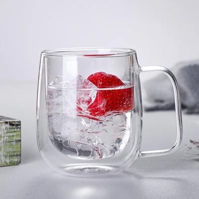 350ml Heat-Resistant Double Wall Glass Mug Beer Coffee Cup Set Espresso Glass Mugs Hot Milk Cup Glassware Tumbler Cups Drinkware