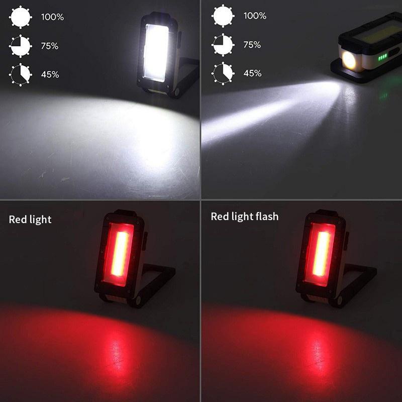 1PC Portable COB Work Light USB Rechargeable Ultra Bright LED Flashlight Folding Car Repair Inspection Lamp Car