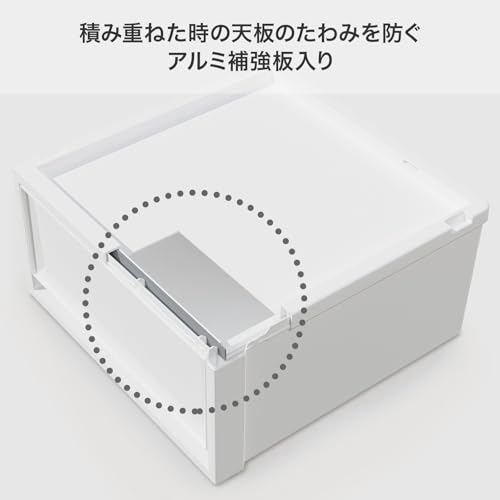 [Amazon.co.jp Exclusive] Tenma Fits Case Multi Storage Box, Kitchen Storage, 35cm Wide x 40cm Deep x 20cm High, Laundry Storage, Space-Saving, Clothin