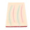 Suture Pad 3 Layers Reusable Silicone Realistic Suturing Practice Pad for Student Training