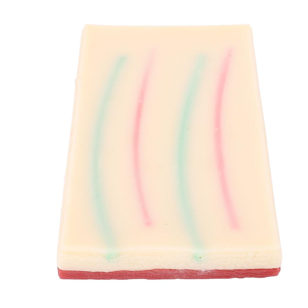 Suture Pad 3 Layers Reusable Silicone Realistic Suturing Practice Pad for Student Training