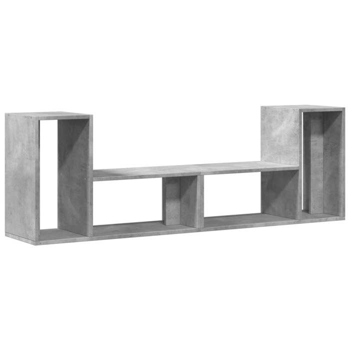 VidaXL Meubles TV 2 pcs gris béton 75x30x50 cm bois d'ingénierie, support TV, meuble multimédia, centre de divertissement, 840789