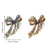 Luxury Rhinestone Bow Brooch Exquisite Bowknot Pin Fashion Corsage Decoration  Gift Giving