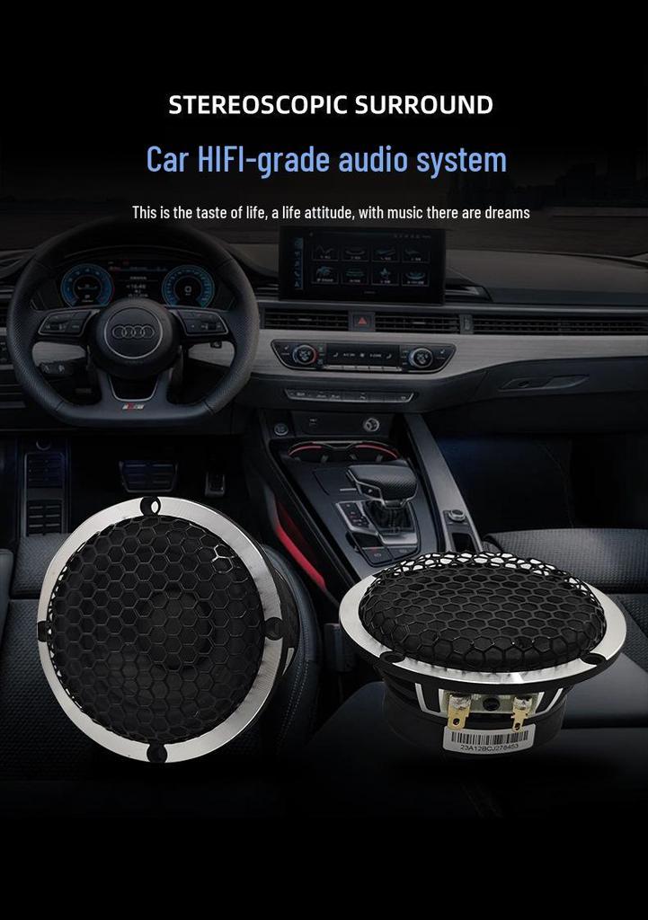 Three-Way High Power Car Audio Component Speaker Set