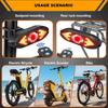 Bicycle Turn Signal Taillight, USB Rechargeable Wireless Remote Control LED Bicycle Light, Cycling Equipment