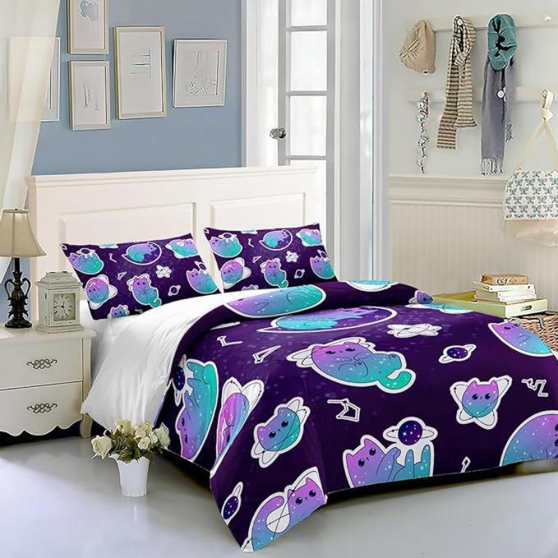 Cartoon Football Sheets, Quilt Sets, Bedding Sets, Three-Piece Digital Printing Student Dormitory Sets