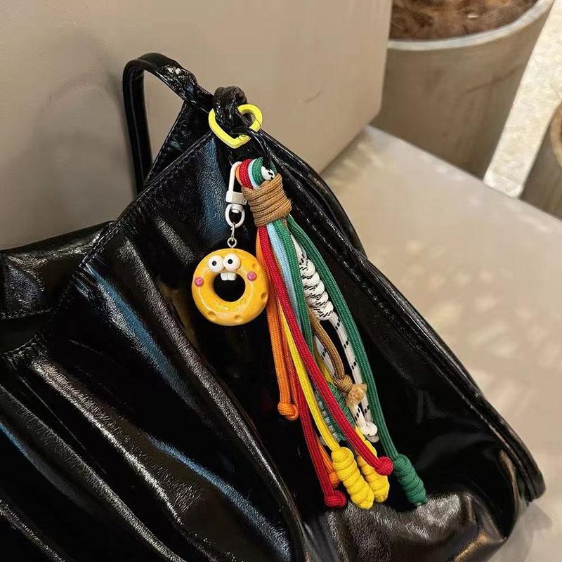 ainbow Sausage Mouth Keychain – Kawaii Korean Bag Charm for Adults, Couple Matching Backpack Accessory, Non-Toy Fashion Decor