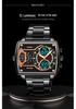 Shikemei Men's Multi-Time Zone Luminous Waterproof Dual-Movement Watch