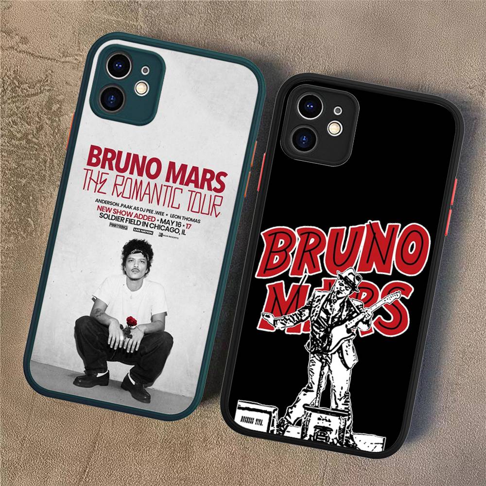 Famous Bruno Mars The Romantic Phone Case For IPhone 16 15 14 11 12 13 Pro Max Plus 12 XS Max Back Cover Matte Case