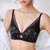 Ladies Sexy Soft Underwire Underwear French Lace Ultra-thin Bra