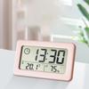 Student Alarm Clock: Slim Temperature & Humidity Digital Clock Colorful Nordic Style Desktop Clock
