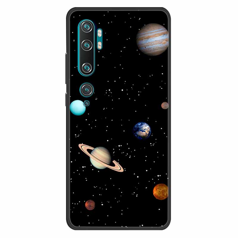 For Xiaomi Mi Note 10 Case Silicone Soft Owl Lion TPU Fashion Back Cover For Xiaomi Mi Note10 Cases Protective Printed Covers
