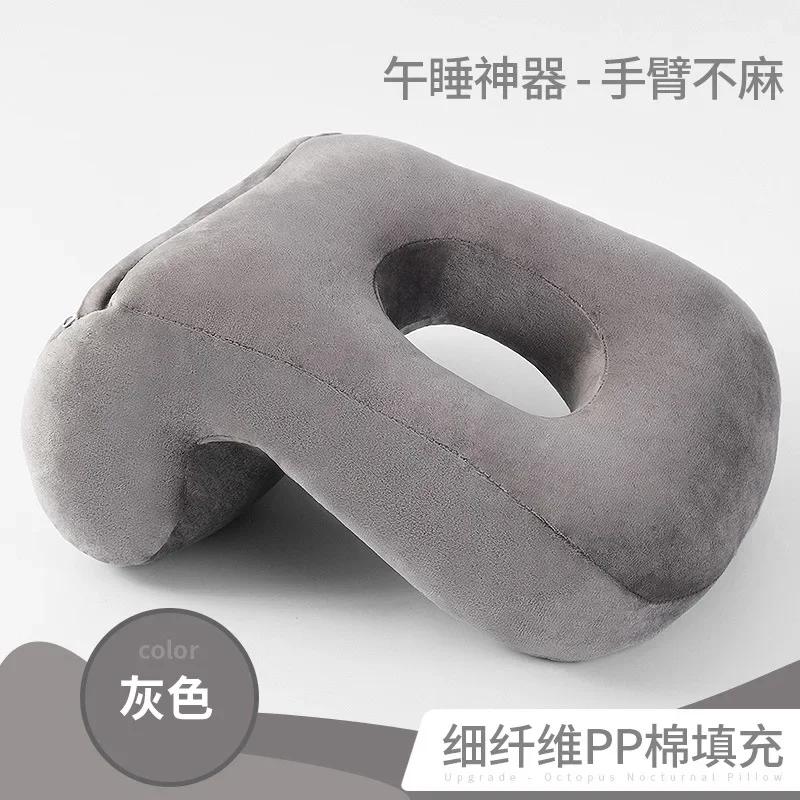 

Office Nap Pillow Student Lumbar Cushion Pillow Family Leisure Decoration Pillow Home Decor Throw Pillows Office Chair серый