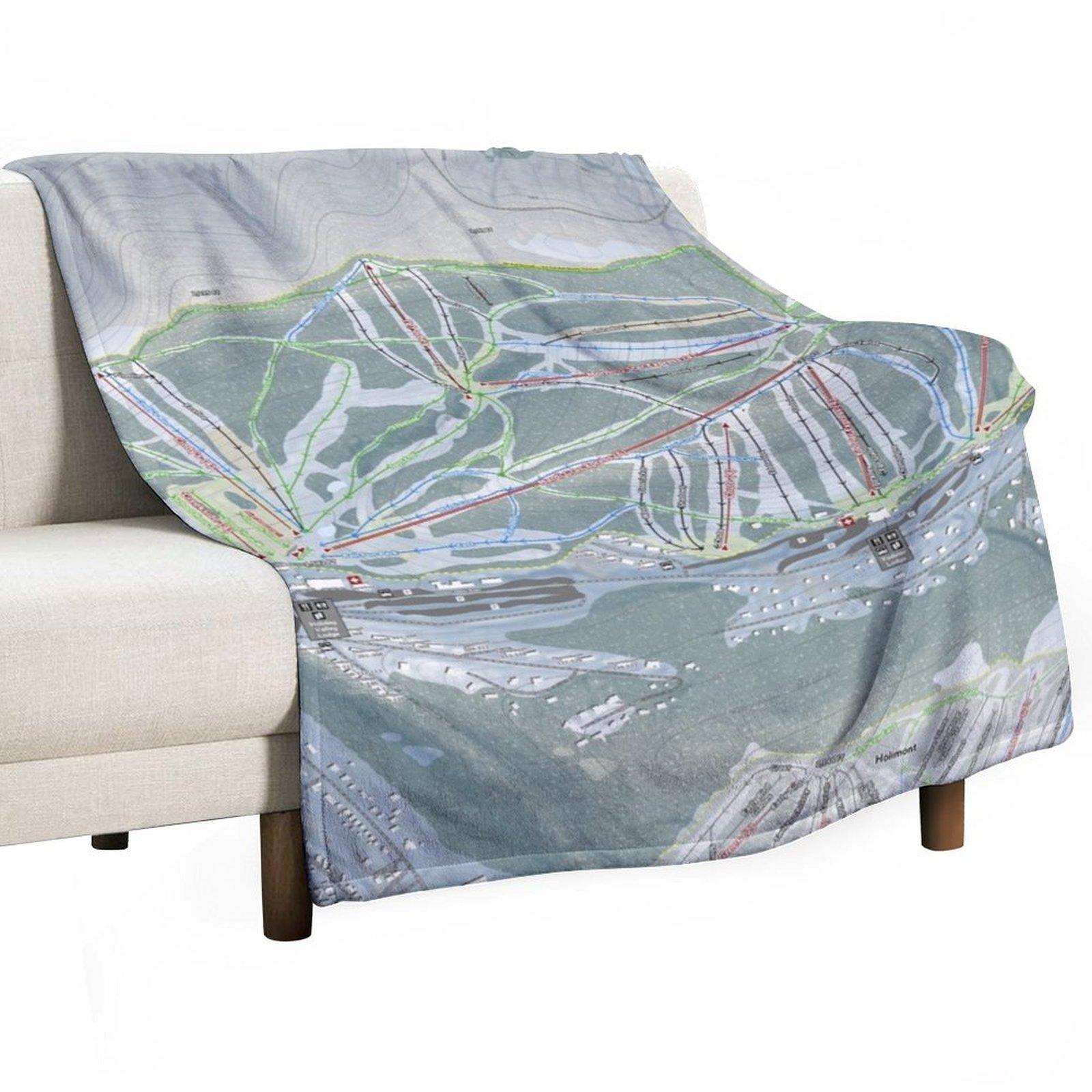 

Holiday Valley Resort Trail Map Throw Blanket bed plaid Cute Bed Fashionable Beautifuls Blankets 30x40in