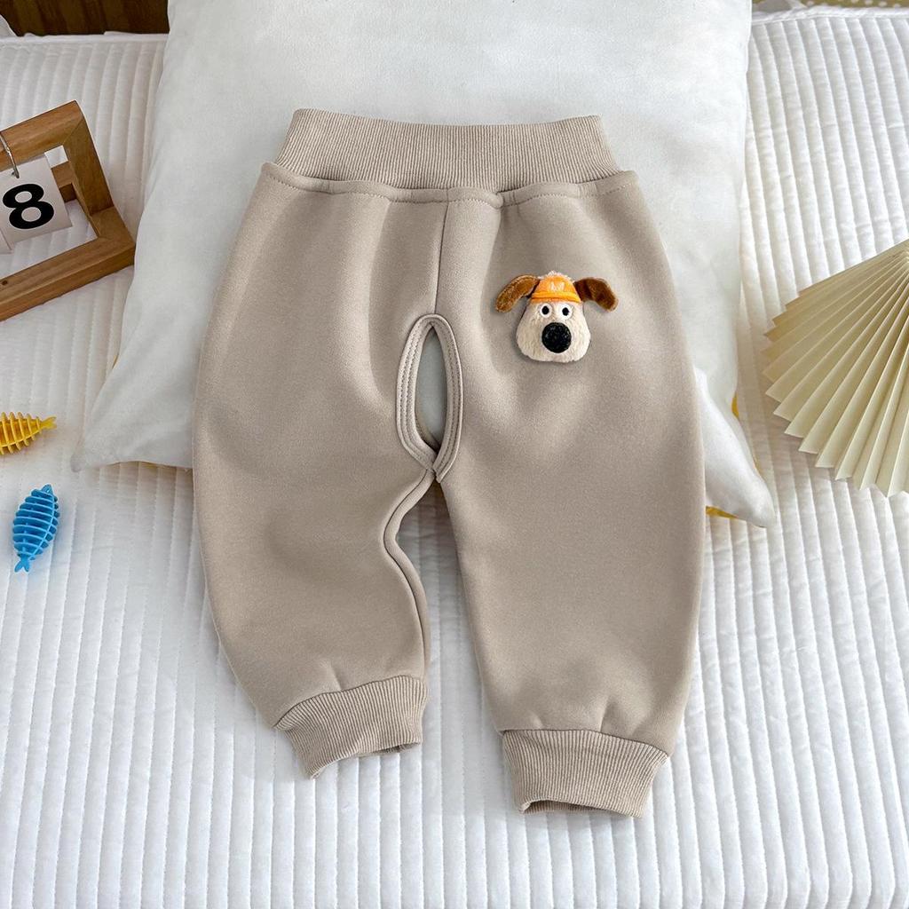Kleinkind & Kleinkind Schrittoffene Fleecehose - Warme Thermokleidung für Herbst/Winter für Jungen & Mädchen