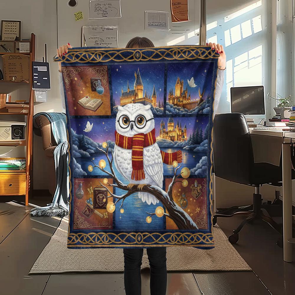 1 Pezzo Coperta in Flanella con Stampa Cartone Animato, Alta Qualità Confortevole per Tutte le Stagioni, Decorazione per la Casa, Calore e Comfort, Perfetta per Regalo di Natale Compleanno
