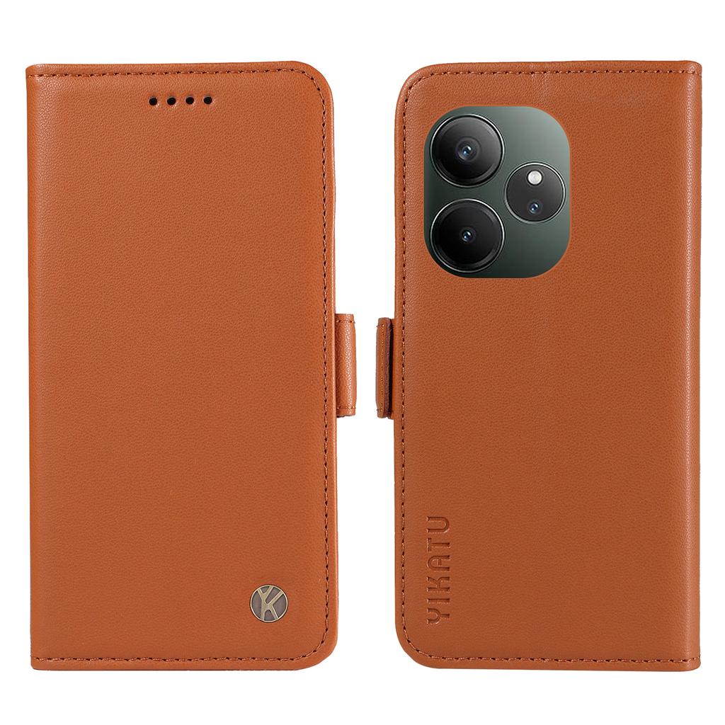 YIKATU YK-003 For Realme GT 6 5G Case Wallet Flip Shockproof PU Leather Phone Cover