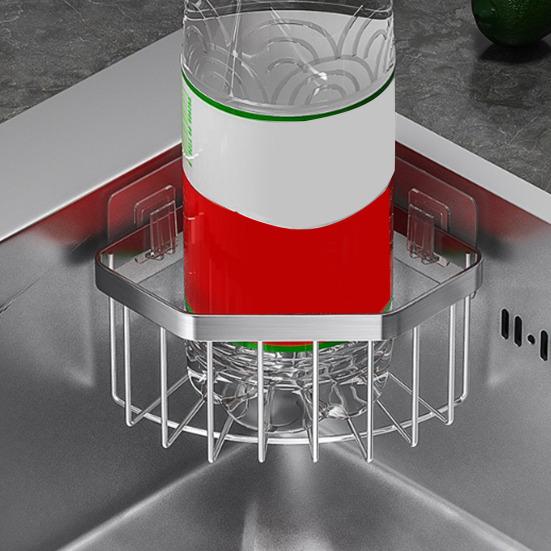 Kitchen Sink Caddy Corner Sponge Holder Stainless Steel Sink Organizer