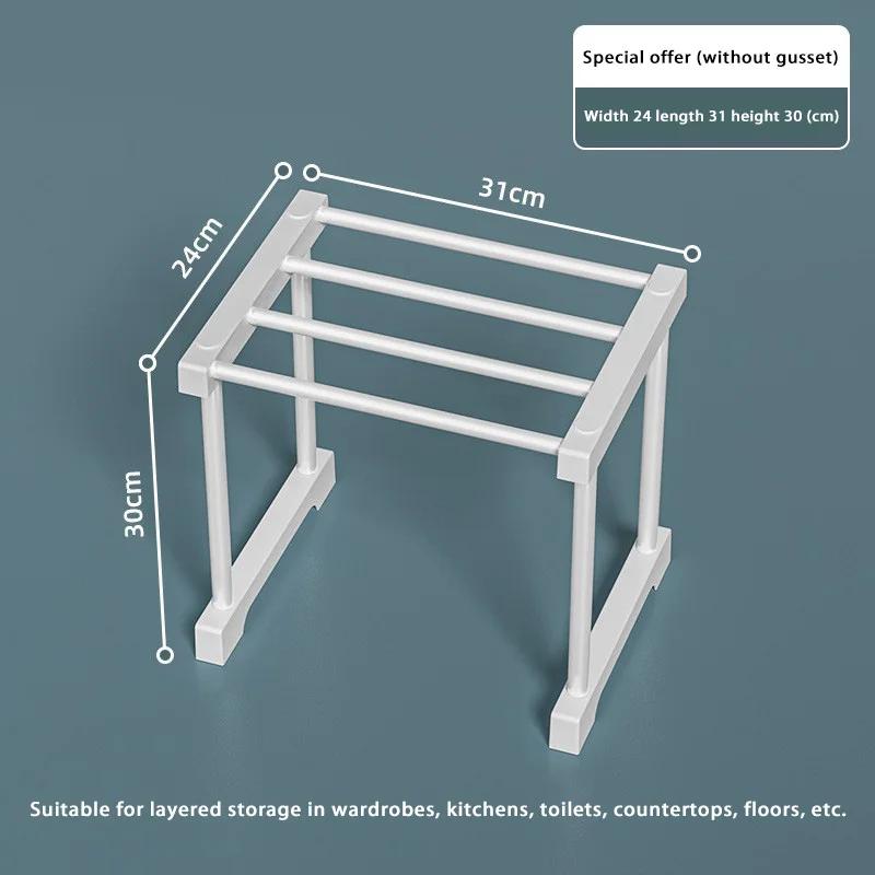 Stackable Wardrobe Layered Telescopic Racks Neat Kitchen Storage Divider Dorm Organizer Shelf Clothes Storage Partitions Rack