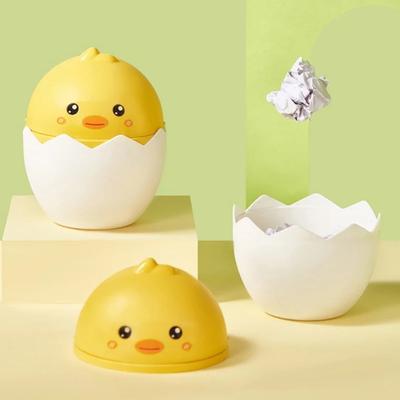Cartoon Desktop Trash Multifunctional Tissue Box Cute Trash Can with Lid Organizer Bin Student Desk Accessory Storage Waste Bins