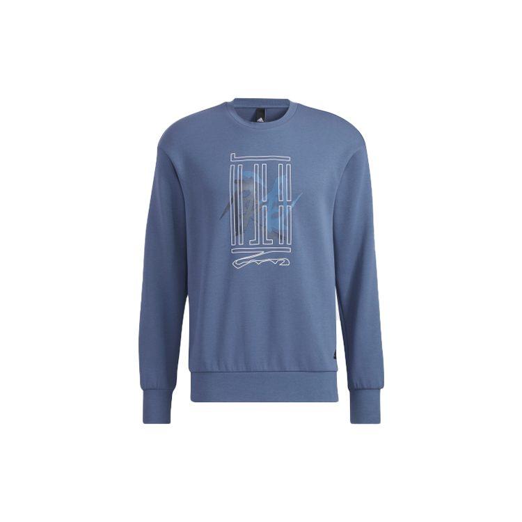 Adidas Wu Ji Collection Sweatshirts Men's Blue Crew Neck Moderate Other HE5163