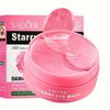 60pcs SADOER Rose Starry Collagen Eye Mask Anti Dark Circles Remove Eyes Bags Moisturizing Firming Eye Patches Eyes Skin Care