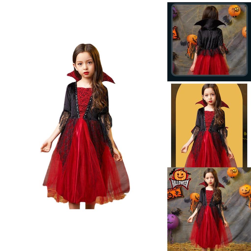 Halloween Party Must-have Girl's Wicked Vampire Cosplay Costume