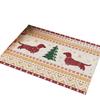 Tapete de Porta Antiderrapante com Filhote de Natal - Remove Poeira, Resistente a Manchas, Tapete de Entrada Cortável