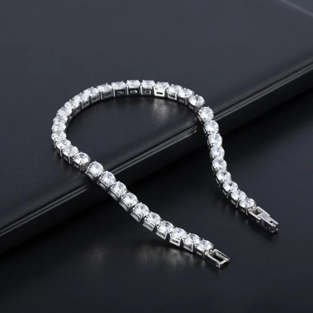 Tennis Bracelet Iced Out Chain Bracelets For Women Men Silver Color Men Bracelet Chain Homme Jewelry