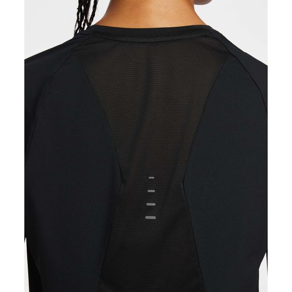 Nike Logo Round Neck Pullover Short Sleeve Breathable T-Shirt Women T-Shirt Black HM9699010